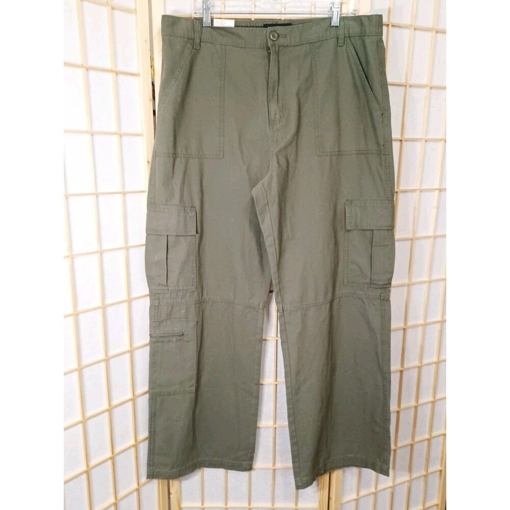 Aeropostale Women's Green Utility Cargo Pants  Mid-rise Relax Fit  XL - Picture 3 of 12